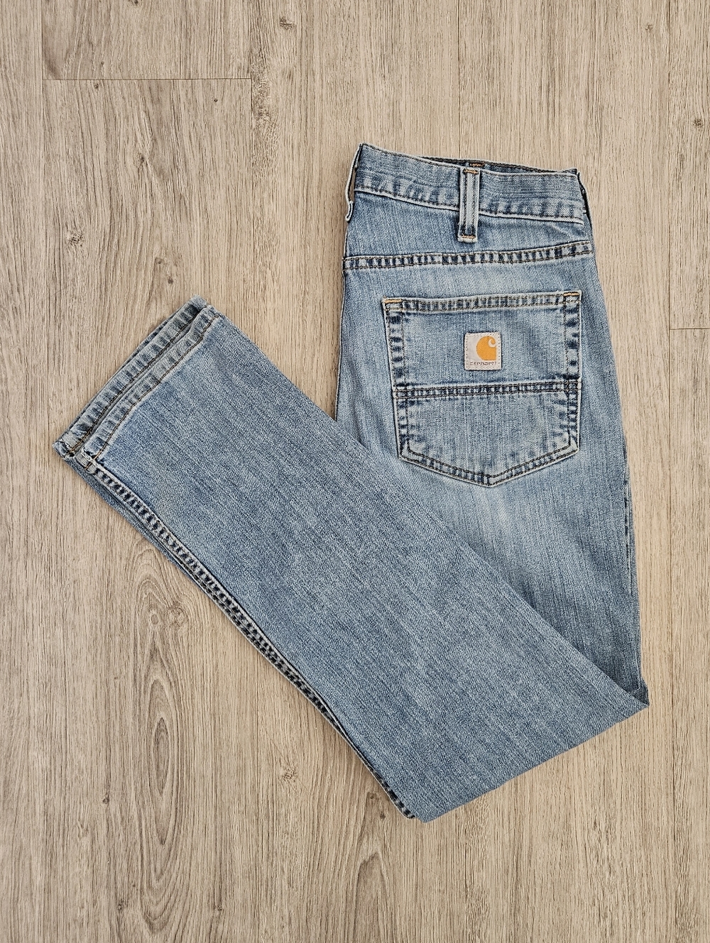 Carhartt Men's 32x30 Light Blue Straight-Leg Jeans